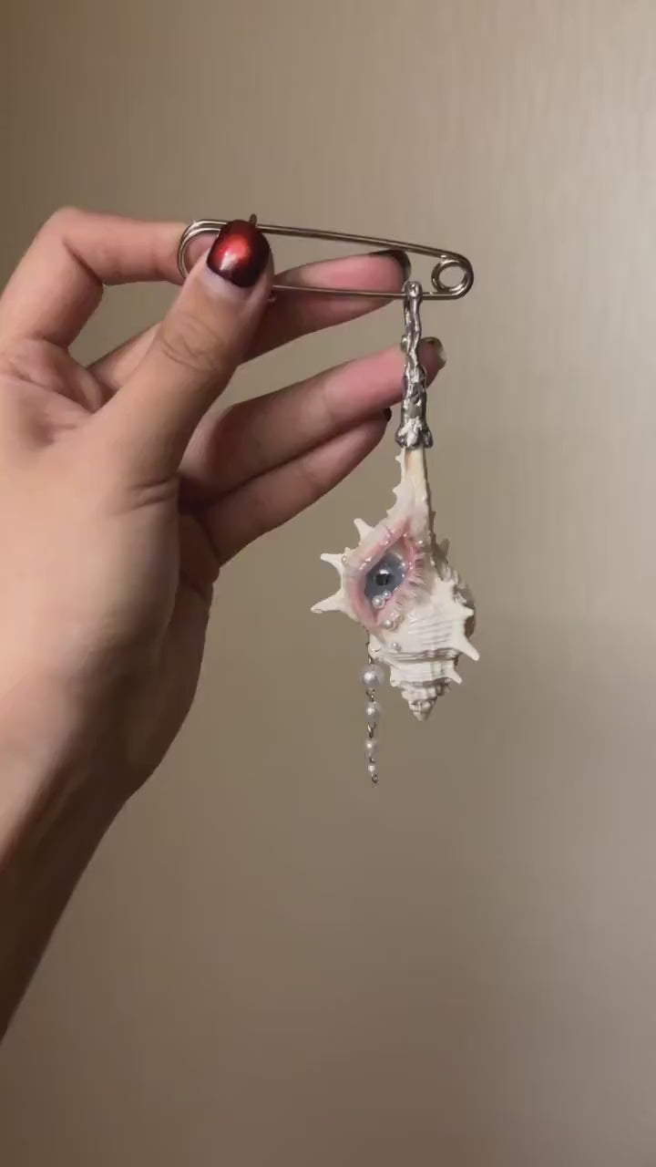 Conch Eye Talisman — Brooch, Pendant or Charm — product video
