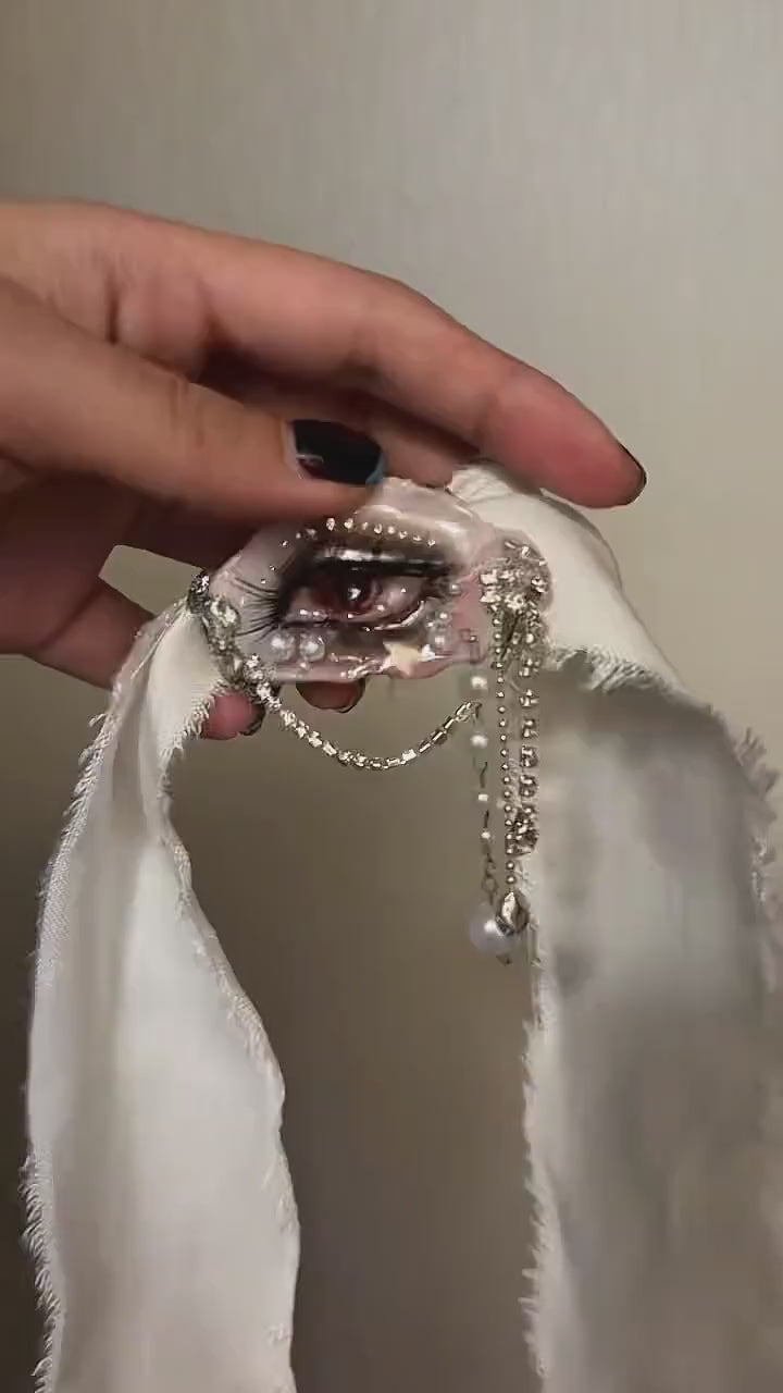 Lilith Veil — Red Pupil Smoky Oyster Eye — product video