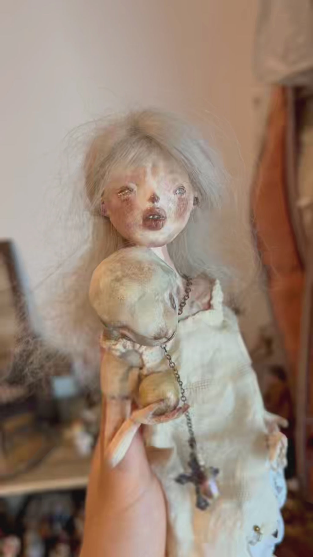 Lamb Companion Art Doll & Chair